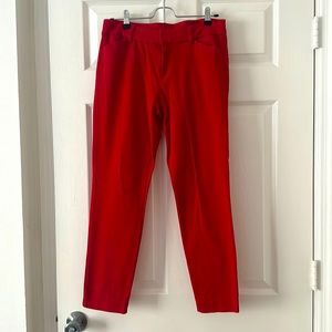 Old Navy Red Straight Leg Trouser